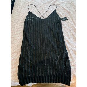 NWT Black Sparkly Criss Cross Dress